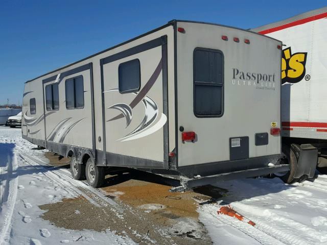 4YDT33223FT414866 - 2015 KEYSTONE PASSPORT WHITE photo 3