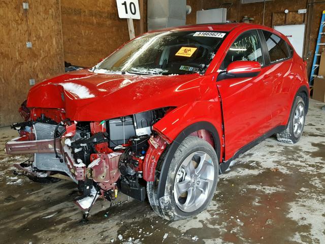 3CZRU6H51HM721817 - 2017 HONDA HR-V EX RED photo 2