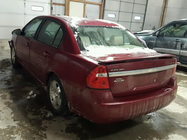 1G1ZU54824F192347 - 2004 CHEVROLET MALIBU LT MAROON photo 3