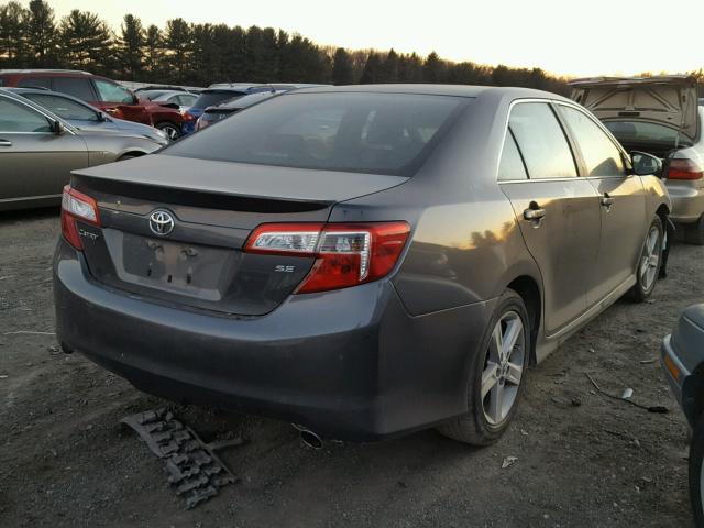 4T1BF1FK9CU010251 - 2012 TOYOTA CAMRY BASE CHARCOAL photo 4