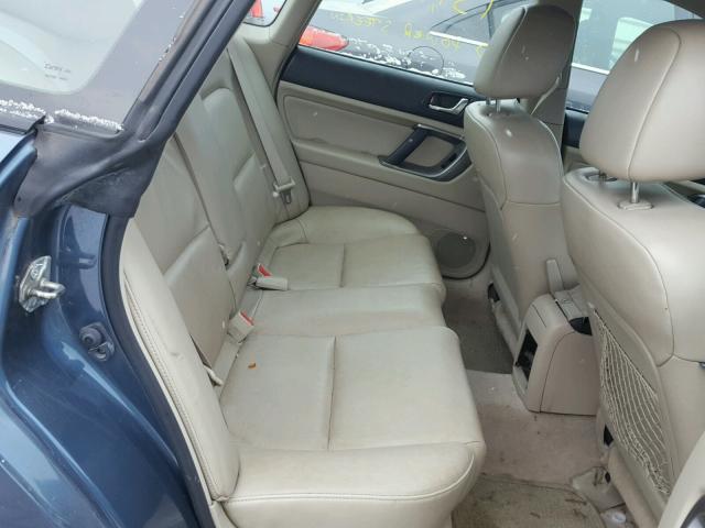 4S3BL626767217856 - 2006 SUBARU LEGACY 2.5 BLUE photo 6