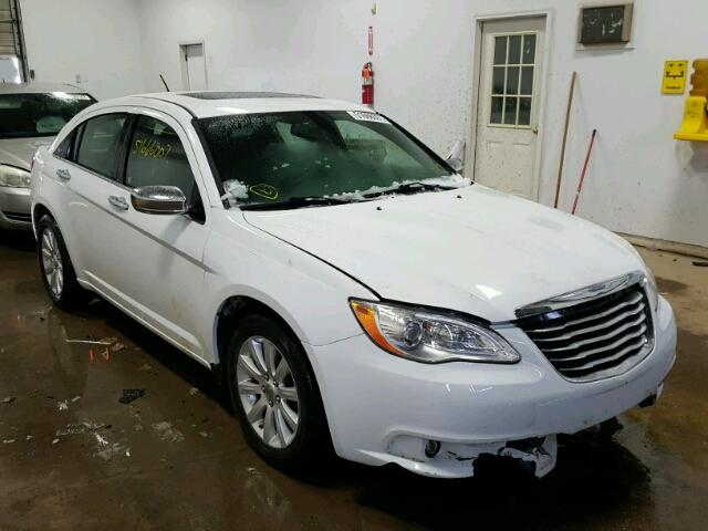 1C3CCBCG7DN747021 - 2013 CHRYSLER 200 LIMITE WHITE photo 1