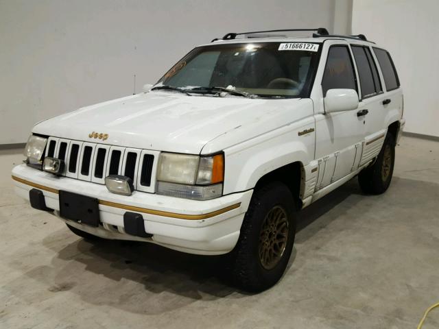 1J4GZ78Y7SC616331 - 1995 JEEP GRAND CHER WHITE photo 2