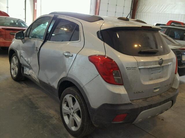 KL4CJFSB0FB046768 - 2015 BUICK ENCORE CON SILVER photo 3