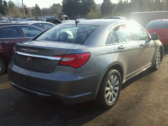 1C3CCBBB8CN301738 - 2012 CHRYSLER 200 TOURIN GRAY photo 4