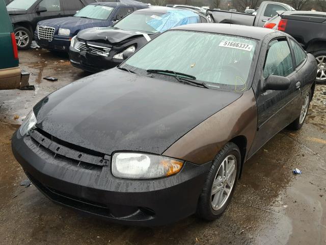 1G1JC12F257140156 - 2005 CHEVROLET CAVALIER BLACK photo 2