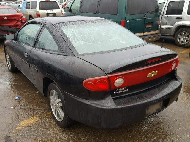 1G1JC12F257140156 - 2005 CHEVROLET CAVALIER BLACK photo 3