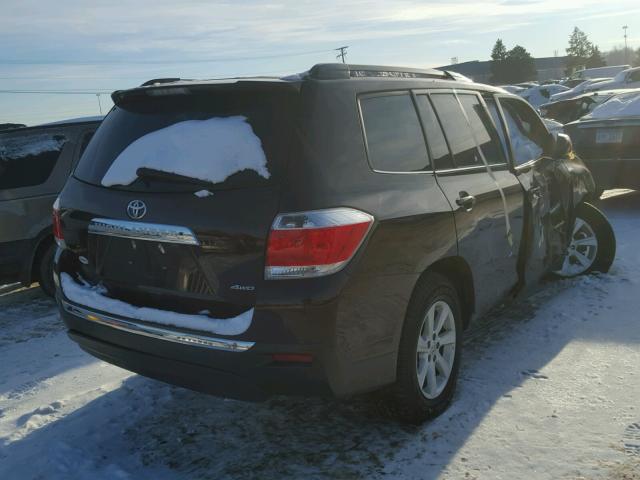 5TDBK3EH4DS239248 - 2013 TOYOTA HIGHLANDER BROWN photo 4