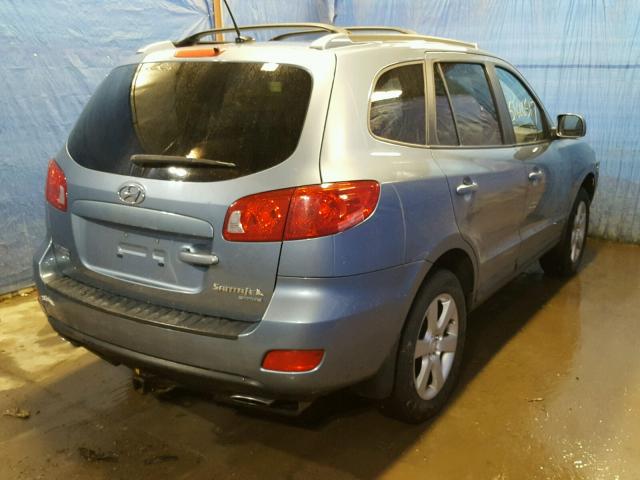 5NMSH73E99H249668 - 2009 HYUNDAI SANTA FE S BLUE photo 4