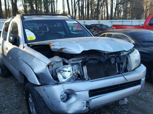 5TEJU62N65Z136757 - 2005 TOYOTA TACOMA DOU SILVER photo 9