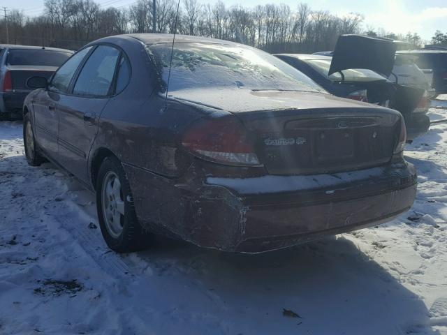 1FAFP53U36A261505 - 2006 FORD TAURUS SE RED photo 3