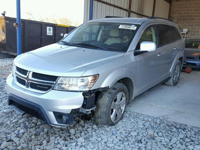 3C4PDCBG8CT187171 - 2012 DODGE JOURNEY SX SILVER photo 2