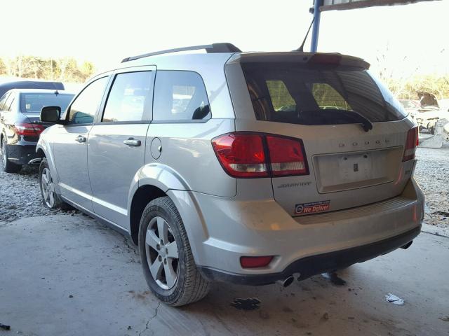 3C4PDCBG8CT187171 - 2012 DODGE JOURNEY SX SILVER photo 3