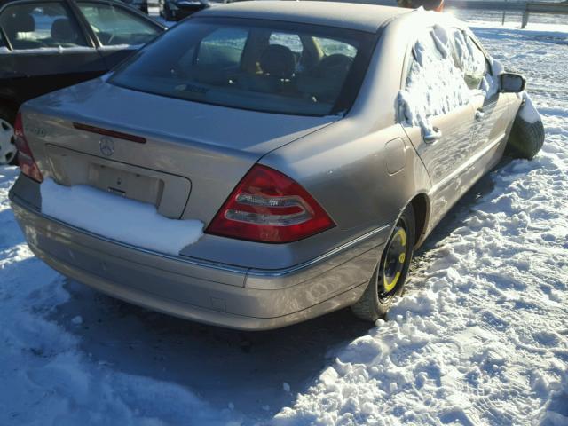 WDBRF61J24A540710 - 2004 MERCEDES-BENZ C 240 GOLD photo 4