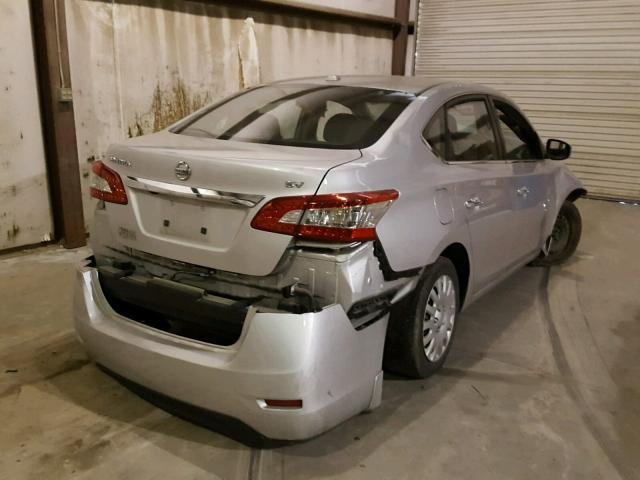 3N1AB7AP5FL638469 - 2015 NISSAN SENTRA S SILVER photo 4