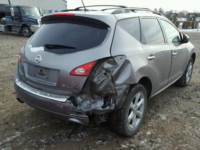 JN8AZ1MW2AW117127 - 2010 NISSAN MURANO S GRAY photo 4