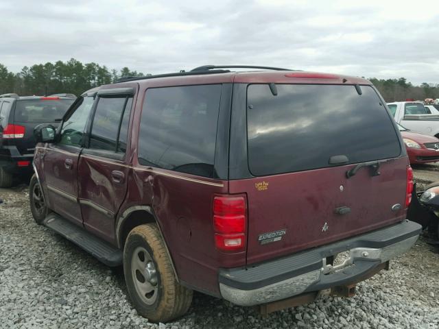 1FMRU15L9YLA59803 - 2000 FORD EXPEDITION BURGUNDY photo 3