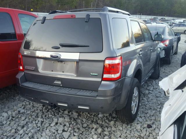 1FMCU0EG1BKB95410 - 2011 FORD ESCAPE LIM GRAY photo 4