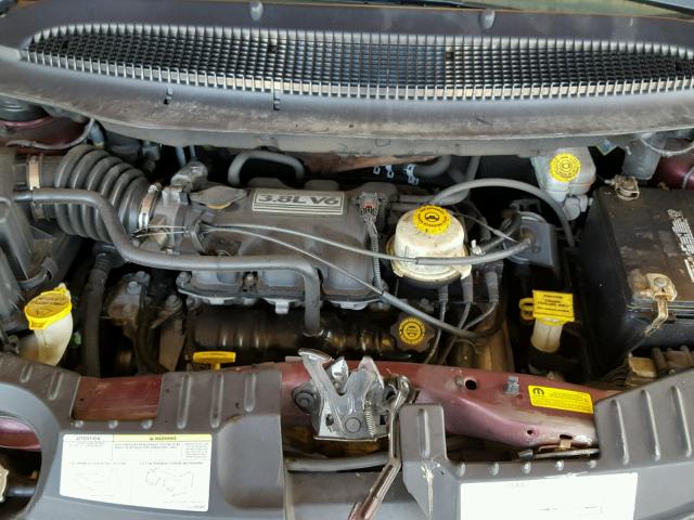 2D4GP44L23R101396 - 2003 DODGE GRAND CARA BURGUNDY photo 7