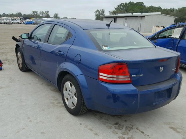 1B3CC4FBXAN174846 - 2010 DODGE AVENGER SX BLUE photo 3