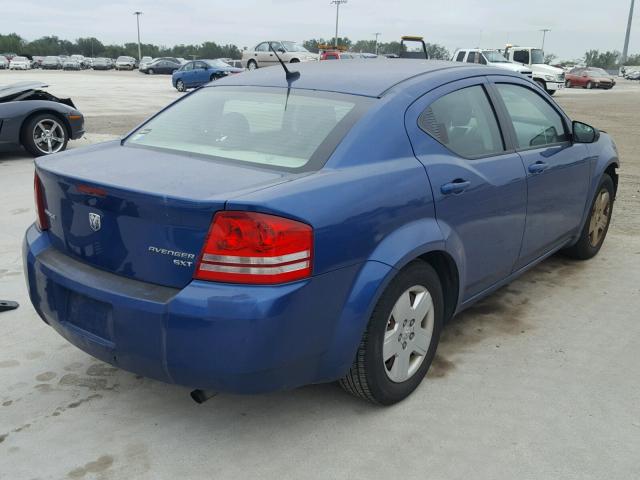 1B3CC4FBXAN174846 - 2010 DODGE AVENGER SX BLUE photo 4