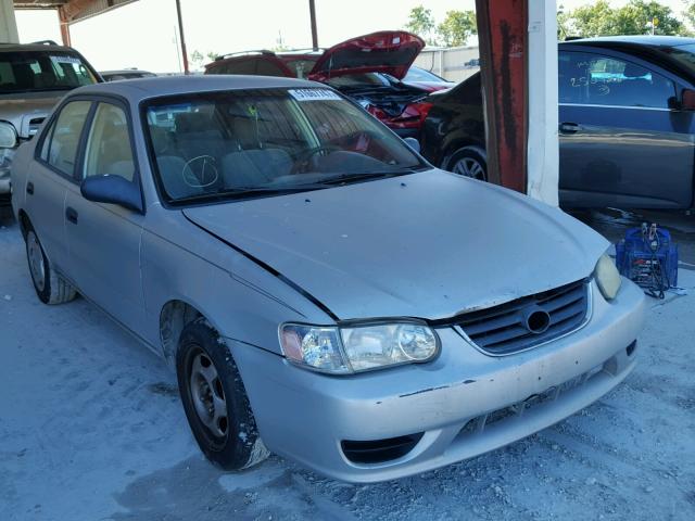 1NXBR12EX1Z537042 - 2001 TOYOTA COROLLA CE SILVER photo 1