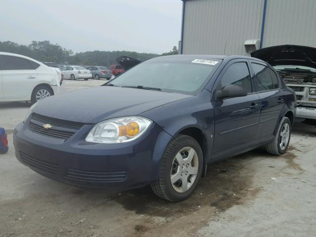 1G1AK58FX87177574 - 2008 CHEVROLET COBALT LS BLUE photo 2