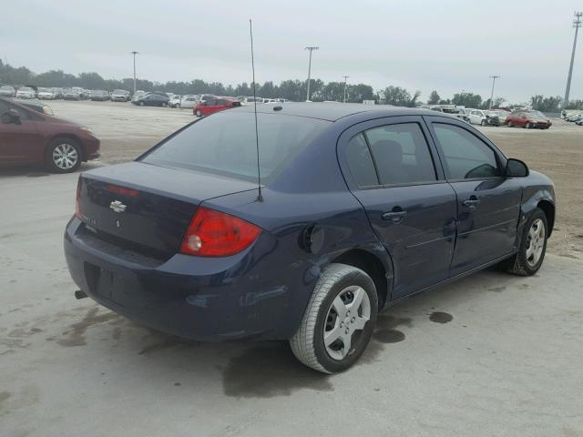 1G1AK58FX87177574 - 2008 CHEVROLET COBALT LS BLUE photo 4