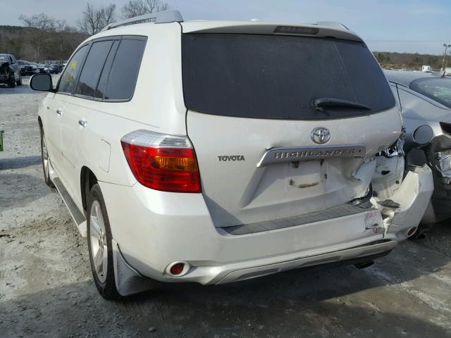 JTEDS42AX92075598 - 2009 TOYOTA HIGHLANDER WHITE photo 3