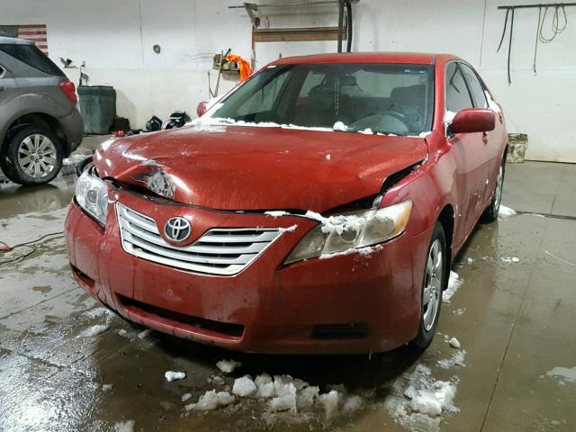 4T4BE46K88R036079 - 2008 TOYOTA CAMRY CE RED photo 2