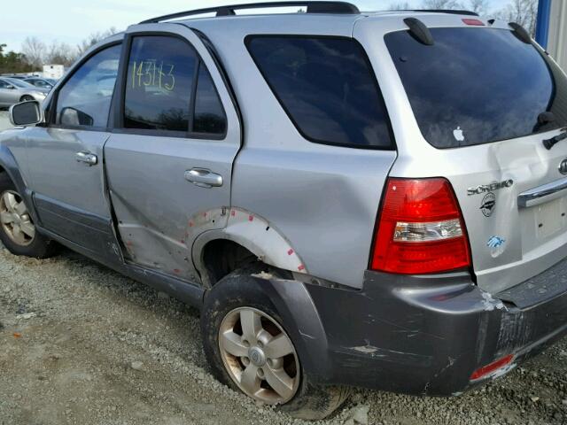 KNDJD736085863140 - 2008 KIA SORENTO EX SILVER photo 9