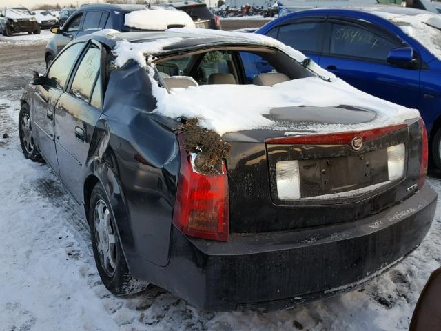 1G6DM57N130101124 - 2003 CADILLAC CTS BLACK photo 3