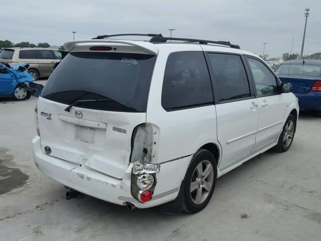 JM3LW28J540513309 - 2004 MAZDA MPV WAGON WHITE photo 4