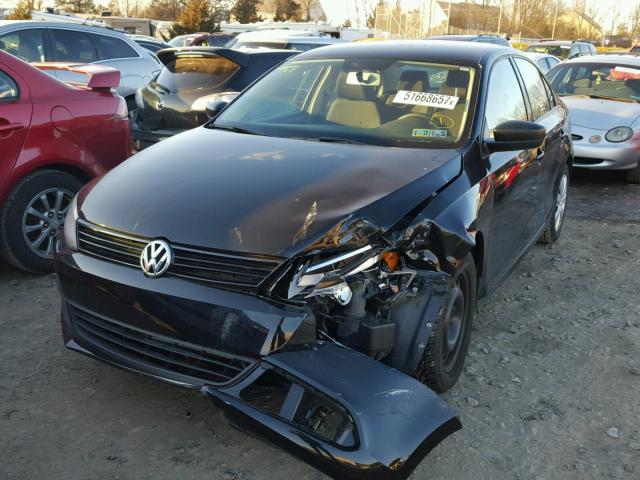 3VW2K7AJ9BM020294 - 2011 VOLKSWAGEN JETTA BASE შავი ფოტო 2