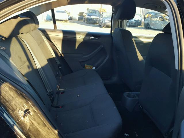 3VW2K7AJ9BM020294 - 2011 VOLKSWAGEN JETTA BASE შავი ფოტო 6