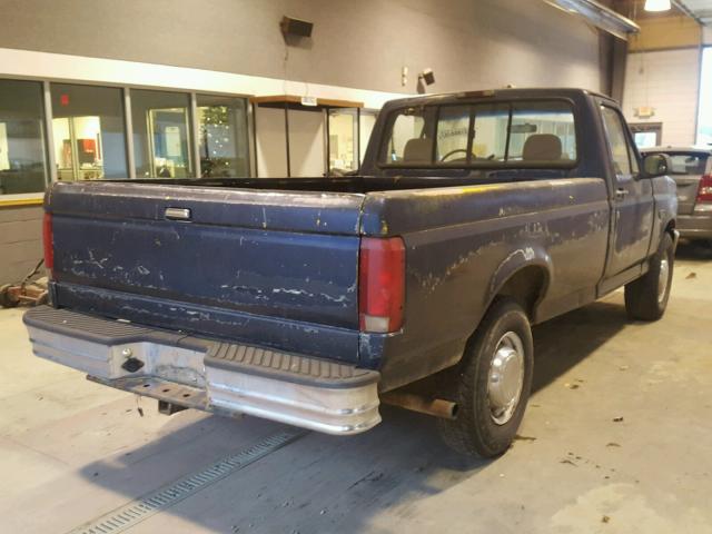 1FTEF25N7SNB06472 - 1995 FORD F250 BLUE photo 4