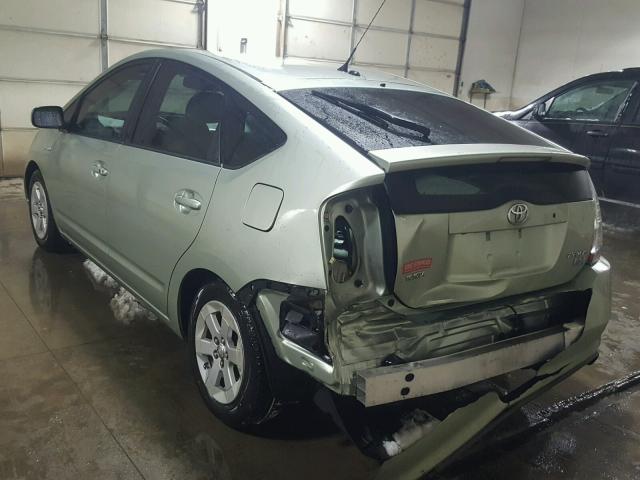 JTDKB20U977612300 - 2007 TOYOTA PRIUS GREEN photo 3