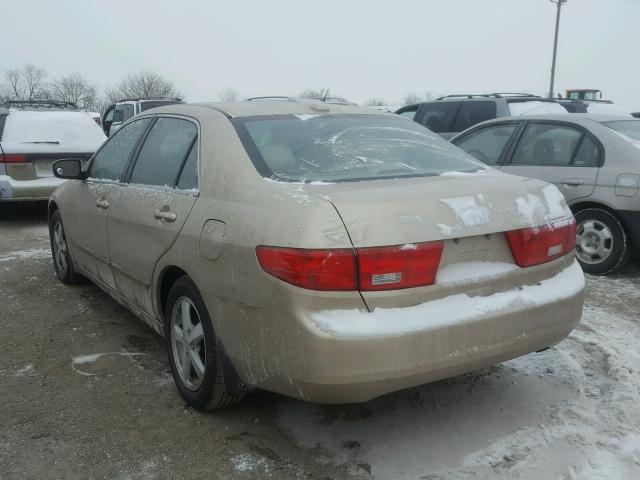 1HGCM56805A105734 - 2005 HONDA ACCORD EX GOLD photo 3