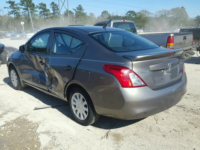 3N1CN7AP8EL859854 - 2014 NISSAN VERSA S BLACK photo 3