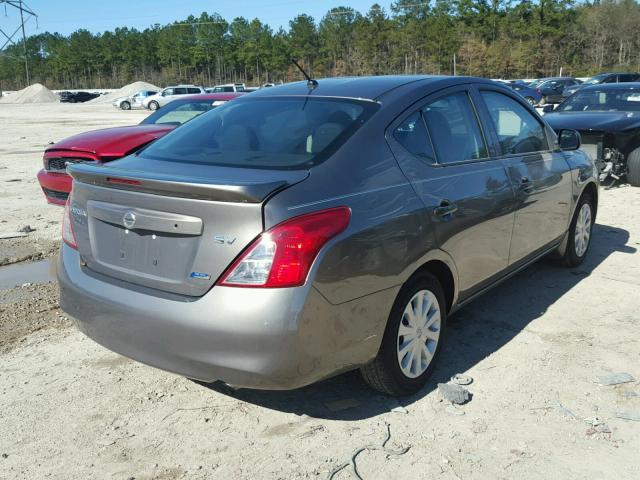 3N1CN7AP8EL859854 - 2014 NISSAN VERSA S BLACK photo 4