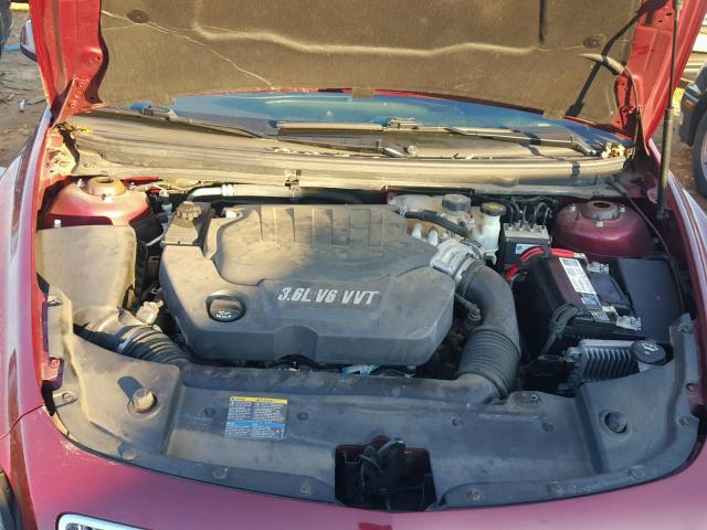 1G1ZE5E76AF129640 - 2010 CHEVROLET MALIBU LTZ MAROON photo 7