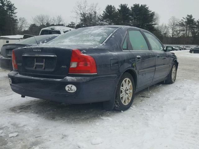 YV1TH59H841374541 - 2004 VOLVO S80 2.5T BLUE photo 4