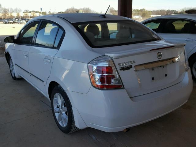 3N1AB6APXBL665123 - 2011 NISSAN SENTRA 2.0 WHITE photo 3