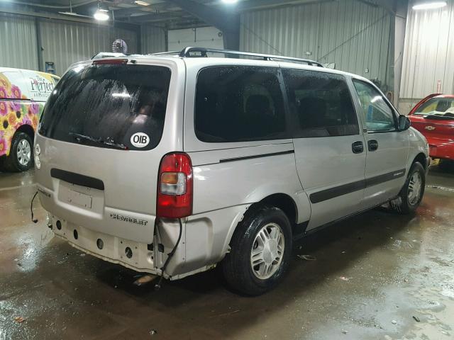 1GNDX13E24D220465 - 2004 CHEVROLET VENTURE LU SILVER photo 4