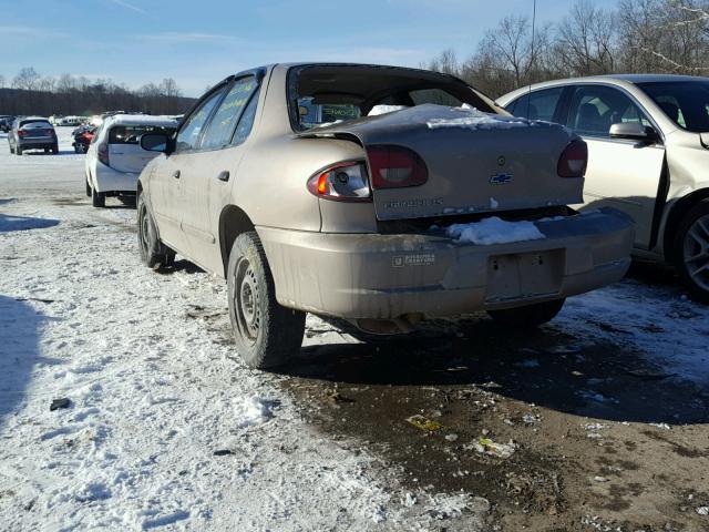 1G1JF5244Y7438077 - 2000 CHEVROLET CAVALIER L BROWN photo 3