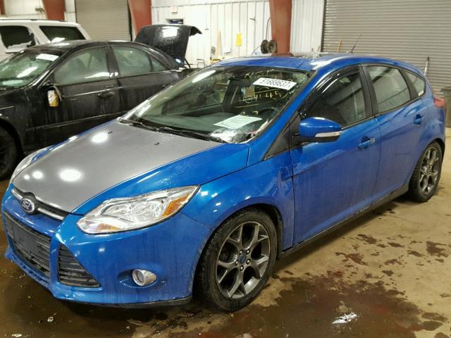 1FADP3K20EL122849 - 2014 FORD FOCUS SE BLUE photo 2