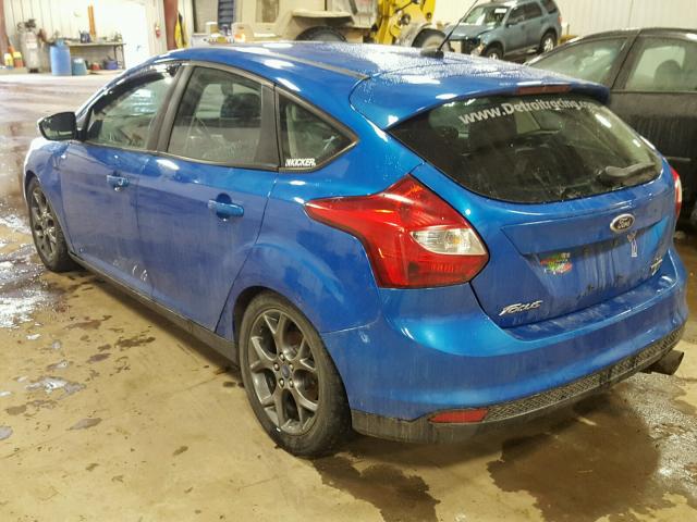 1FADP3K20EL122849 - 2014 FORD FOCUS SE BLUE photo 3