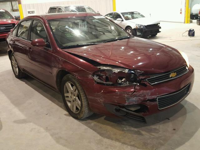 2G1WC581X69146795 - 2006 CHEVROLET IMPALA LT BURGUNDY photo 1