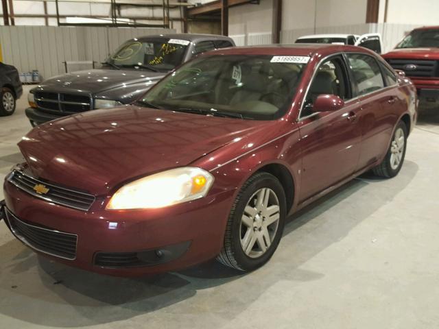 2G1WC581X69146795 - 2006 CHEVROLET IMPALA LT BURGUNDY photo 2