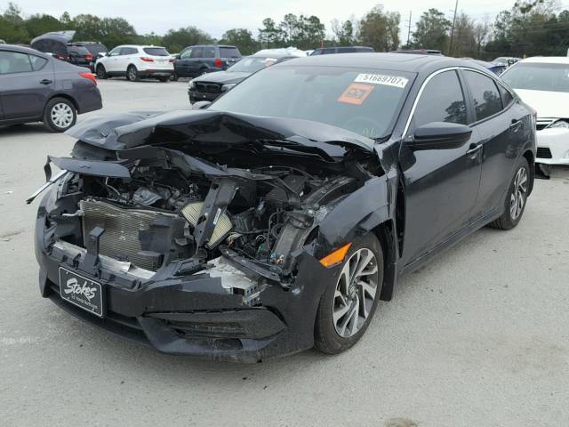 19XFC2F75HE043818 - 2017 HONDA CIVIC EX შავი ფოტო 2